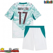 Camisa de Futebol Portugal Rafael Leao #17 Equipamento Secundário Infantil Mundo 2026 Manga Curta (+ Calças curtas)